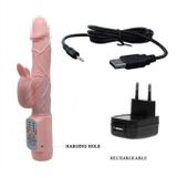 Dương vật giả silicon có nhánh phụ tỏa nhiệt và chống nước