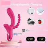 Dương vật giả silicon rung hút có lưỡi liếm dài 230mm