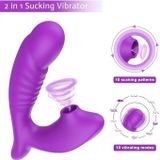 Dương vật giả silicon rung hút điều khiển từ xa dài 9cm