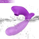 Dương vật giả silicon rung hút điều khiển từ xa dài 9cm