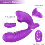 Dương vật giả silicon rung hút điều khiển từ xa dài 9cm