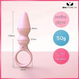 Máy rung hậu môn silicon có 10 tần số dùng sạc điện