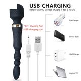 Máy rung điểm G silicon với 10 chế độ dùng sạc dài 24.5cm