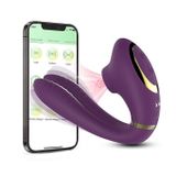 Máy rung silicon massage âm vật và núm vú điều khiển qua APP