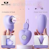 Trứng rung 2 đầu cực mạnh sạc điện dài 8cm màu tím 393282