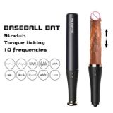 Dương vật giả liếm ngụy trang gậy bóng chày