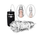 Máy rung tự động kèm âm đạo giả silicon dài 175mm sạc USB 393361