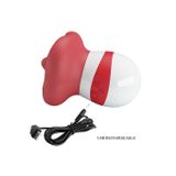 Lưỡi rung silicon siêu mềm màu đỏ dài 95mm chống thấm nước