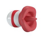 Lưỡi rung silicon siêu mềm màu đỏ dài 95mm chống thấm nước