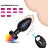 Butt plug rung ngoáy đèn 7 màu điều khiển từ xa