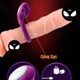 Vòng rung dương vật tình yêu chất liệu silicon thiết kế 2 vòng