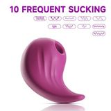 Máy rung mini silicon hút âm vật và núm vú dài 7.5cm