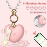 Trứng rung hình trái tim hồng 9 chế độ theo nhạc, giọng nói mới