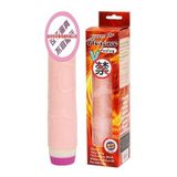 Dương vật giả silicon mềm dẻo rung ngoáy dài 21.5cm