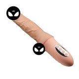 Dương vật giả thụt tự động sưởi ấm dài 26cm màu da