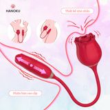 (Có video) Trứng rung thục 2 trong 1 ngụy trang Hoa hồng Rose Tornado II