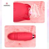 (Có video) Trứng rung thục 2 trong 1 ngụy trang Hoa hồng Rose Tornado II