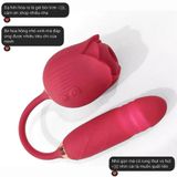 (Có video) Trứng rung thục 2 trong 1 ngụy trang Hoa hồng Rose Tornado II