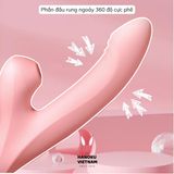 (Có video) Dương vật giả có nhánh rung ngoáy Katy Max hàng cao cấp