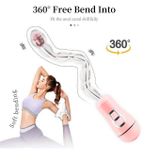 Anal play máy rung hậu môn uốn cong 360 độ dài 22.5cm
