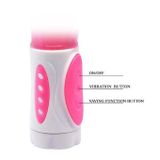 Dương vật giả silicon rung xoay rẽ nhánh màu hồng dài 22cm