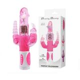 Dương vật giả silicon rung xoay rẽ nhánh màu hồng dài 22cm