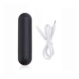 Trứng rung mini ngụy trang hình viên đạn màu đen dài 80mm 393568