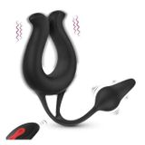 Máy rung hậu môn silicon với 9 chế độ điều khiển từ xa