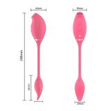 Trứng rung 2 đầu với 8 tần số và 5 chế độ hút dài 249mm 393587