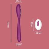 Máy rung âm đạo silicon 2 nhánh điều khiển từ xa màu hồng