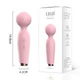 Chày rung silicon hình kem màu hồng dài 14.8cm