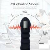 Dương vật giả mini silicon có 20 tần số rung dài 16.3cm 393633