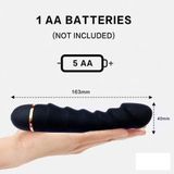 Dương vật giả mini silicon có 20 tần số rung dài 16.3cm 393633