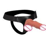 Dương vật giả silicon có gai mềm có quần dài 27cm