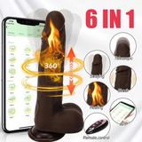 Dương vật giả Châu Phi rung điều khiển từ xa dài 21.5cm