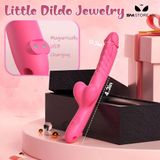 Dương vật giả cầm tay có bìu và 10 chế độ rung dài 11cm 393648