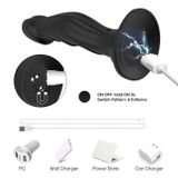 Dương vật giả silicon rung 9 tần số sạc điện dài 19cm 393662