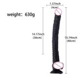 Dương vật giả siêu dài 40cm có gân nổi đế dính tường