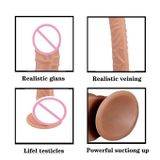 Dương vật giả siêu dài 40cm có gân nổi đế dính tường