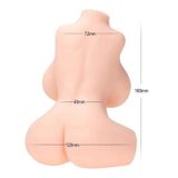 Búp bê âm đạo mini nửa người bằng silicon dài 16cm