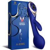 (Có video) Dương vật giả rung cao cấp kích thích 2 điểm KisToy A-King