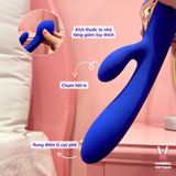 (Có video) Dương vật giả rung cao cấp kích thích 2 điểm KisToy A-King