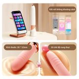 (Có video) Dương vật giả rung thục cao cấp có đế dính tường Roselex 