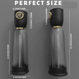 Máy tập dương vật có 5 chế độ hút sạc điện dài 22cm