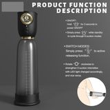 Máy tập dương vật có 5 chế độ hút sạc điện dài 22cm