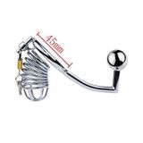  Khóa dương vật inox cao cấp 3 kích cỡ thiết kế dạng móc