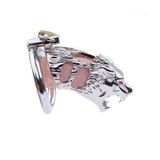 Khóa dương vật inox hình con hổ dài 70mm với 3 size