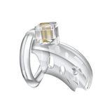 Khóa dương vật nhựa trong suốt có 3 size màu trắng