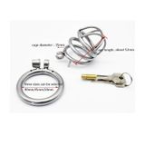  Khóa dương vật inox không gỉ nắp lồng 2 vòng hở dọc