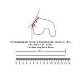  Khóa dương vật thép không gỉ lồng ngắn với 3 kích cỡ